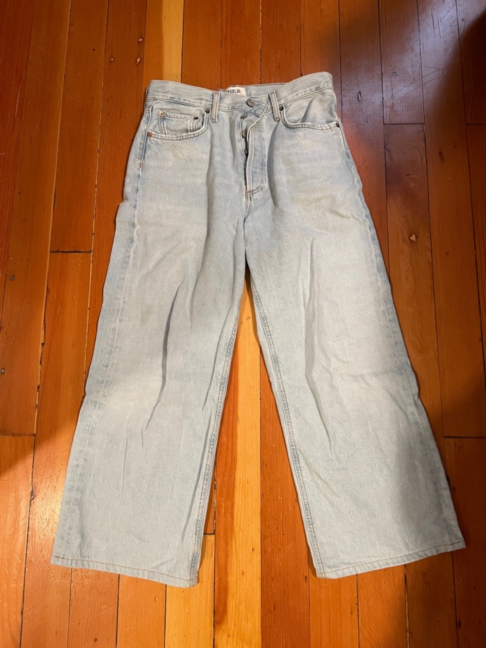 Light Wash wide Leg Jeans